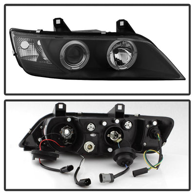 LED Halo Black Projector Headlights <br>96-02 BMW Z3