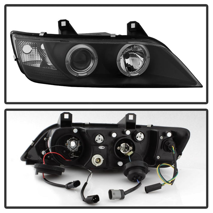 LED Halo Black Projector Headlights <br>96-02 BMW Z3