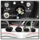 LED Halo Black Projector Headlights <br>96-02 BMW Z3