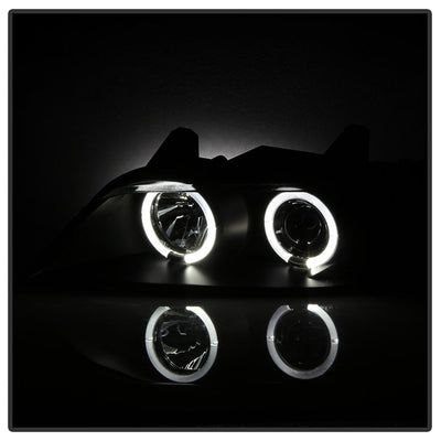 LED Halo Black Projector Headlights <br>96-02 BMW Z3