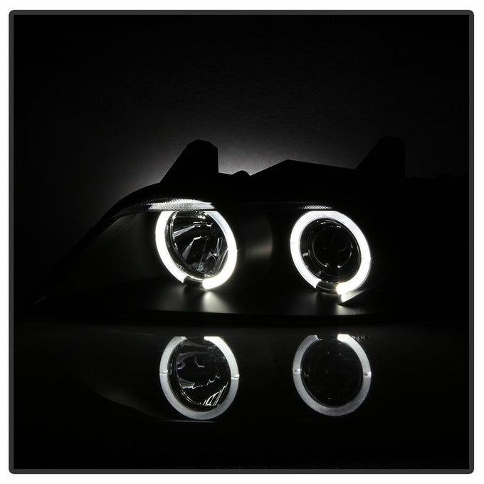 LED Halo Black Projector Headlights <br>96-02 BMW Z3
