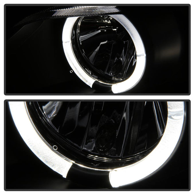 LED Halo Black Projector Headlights <br>96-02 BMW Z3