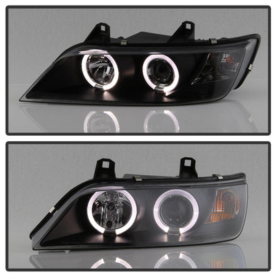LED Halo Black Projector Headlights <br>96-02 BMW Z3