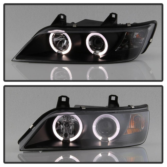 LED Halo Black Projector Headlights <br>96-02 BMW Z3
