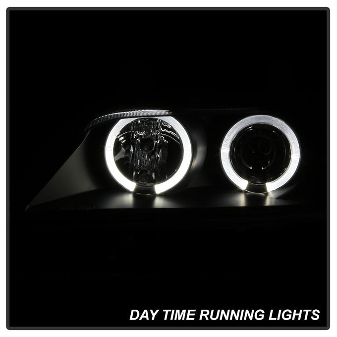 LED Halo Black Projector Headlights <br>96-02 BMW Z3