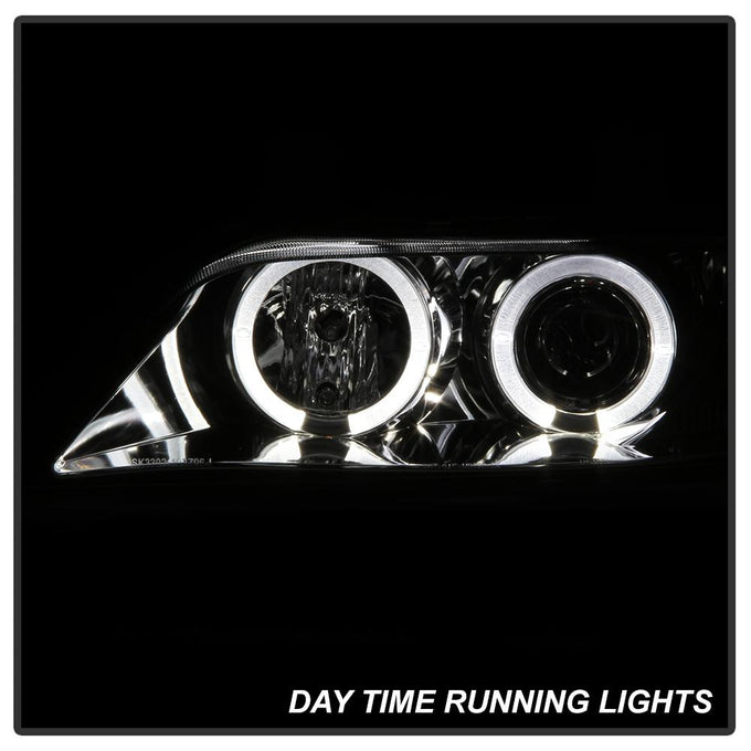 LED Halo Chrome Projector Headlights <br>96-02 BMW Z3