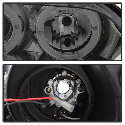 LED Halo Smoke Projector Headlights <br>96-02 BMW Z3