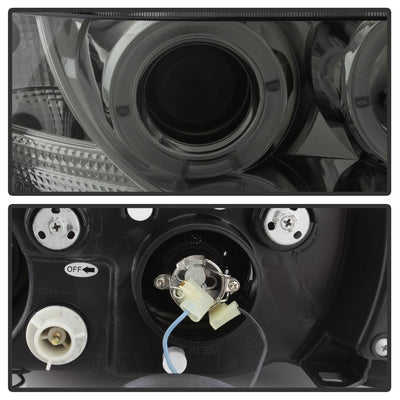 LED Halo Smoke Projector Headlights <br>96-02 BMW Z3