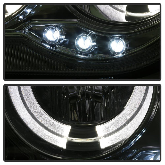 LED Halo Chrome Projector Headlights <br>05-10 Chrysler 300