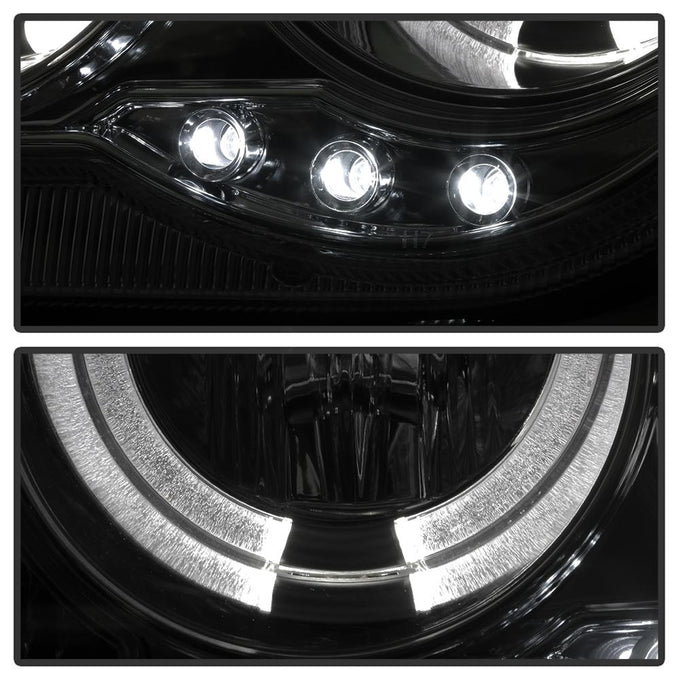 LED Halo Smoke Projector Headlights <br>05-10 Chrysler 300