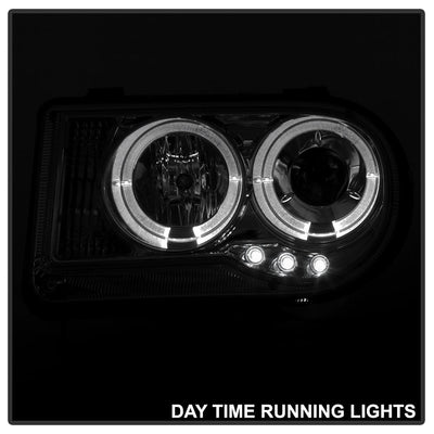 LED Halo Smoke Projector Headlights <br>05-10 Chrysler 300