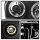 LED Halo Black Projector Headlights <br>05-08 Chrysler 300