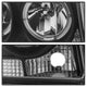 LED Halo Black Projector Headlights <br>05-08 Chrysler 300