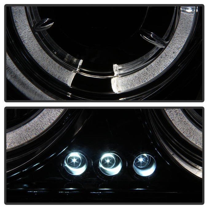 LED Halo Smoke Projector Headlights <br>05-08 Chrysler 300