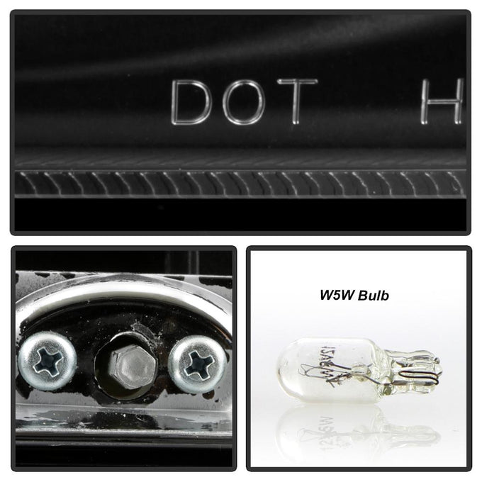 LED Halo Black Projector Headlights <br>95-05 Chevrolet Astro 95-05 GMC Safari