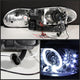 LED Halo Chrome Projector Headlights <br>98-02 Chevrolet Camaro