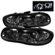 LED Halo Smoke Projector Headlights <br>98-02 Chevrolet Camaro