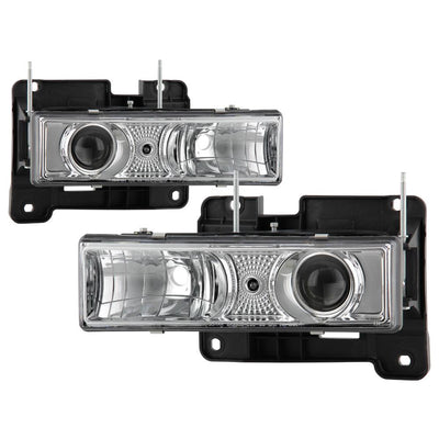 Chrome Projector Headlights <br>88-99 Chevy C/K-Series/ Suburban, Tahoe Yukon