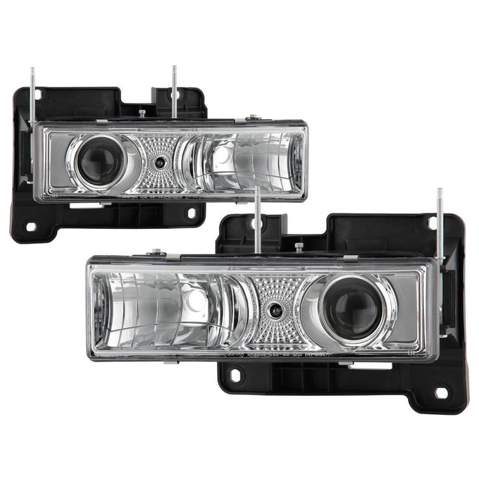 Chrome Projector Headlights <br>88-99 Chevy C/K-Series/ Suburban, Tahoe Yukon