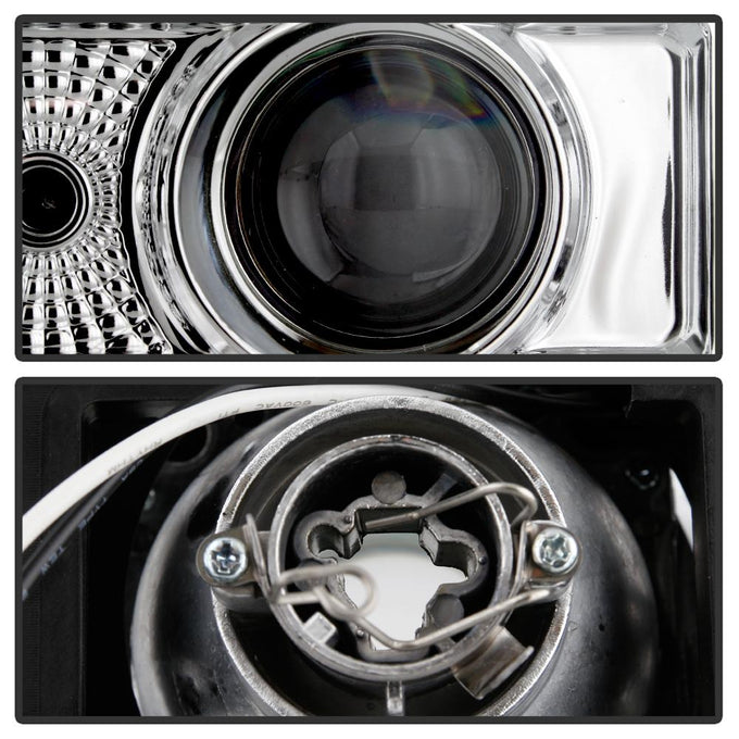Chrome Projector Headlights <br>88-99 Chevy C/K-Series/ Suburban, Tahoe Yukon