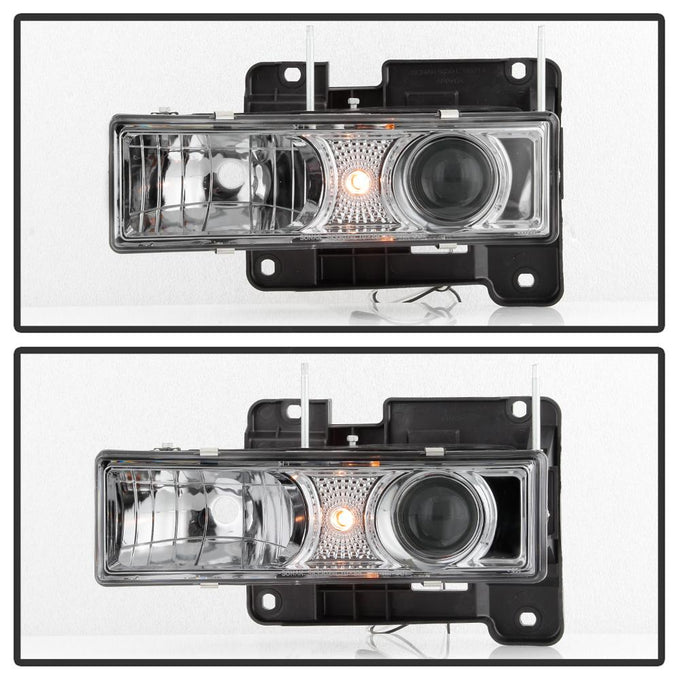 Chrome Projector Headlights <br>88-99 Chevy C/K-Series/ Suburban, Tahoe Yukon