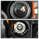LED Halo Black Projector Headlights <br>99-06 GMC Sierra 1500-3500, Yukon