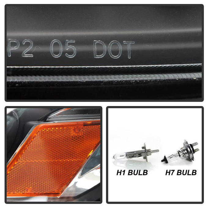 LED Halo Black Projector Headlights <br>99-06 GMC Sierra 1500-3500, Yukon