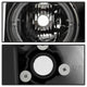 LED Halo Black Projector Headlights <br>99-06 GMC Sierra 1500-3500, Yukon, 2007 Classic