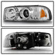 LED Halo Chrome Projector Headlights <br>99-06 GMC Sierra 1500-3500, Yukon, 2007 Classic