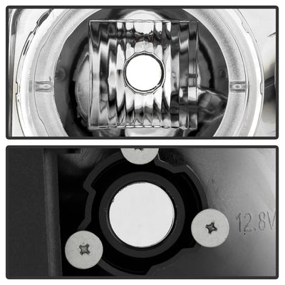 LED Halo Chrome Projector Headlights <br>99-06 GMC Sierra 1500-3500, Yukon, 2007 Classic