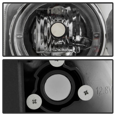 LED Halo Smoke Projector Headlights <br>99-06 GMC Sierra 1500-3500, Yukon, 2007 Classic