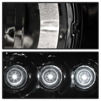 LED Halo Smoke Projector Headlights <br>99-06 GMC Sierra 1500-3500, Yukon, 2007 Classic