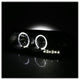 LED Halo Black Projector Headlights <br>00-05 Chevrolet Impala