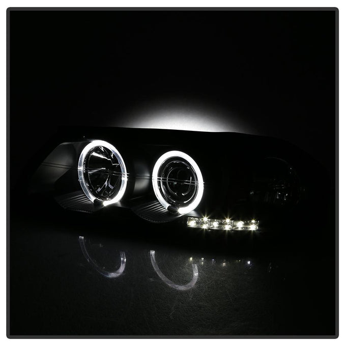 LED Halo Black Projector Headlights <br>00-05 Chevrolet Impala