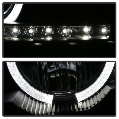 LED Halo Black Projector Headlights <br>00-05 Chevrolet Impala