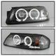 LED Halo Black Projector Headlights <br>00-05 Chevrolet Impala