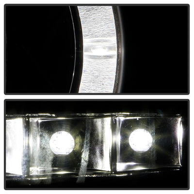 LED Halo Black Projector Headlights <br>07-13 Chevy Silverado 1500, 2500 HD, 3500 HD