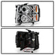 LED Halo Chrome Projector Headlights <br>07-13 Chevy Silverado 1500, 2500 HD, 3500 HD