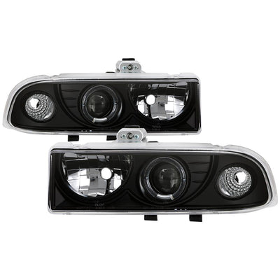 LED Halo Black Projector Headlights <br>98-05 Chevrolet Blazer 98-04 Chevrolet S10