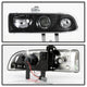 LED Halo Black Projector Headlights <br>98-05 Chevrolet Blazer 98-04 Chevrolet S10