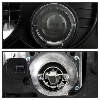 LED Halo Black Projector Headlights <br>98-05 Chevrolet Blazer 98-04 Chevrolet S10