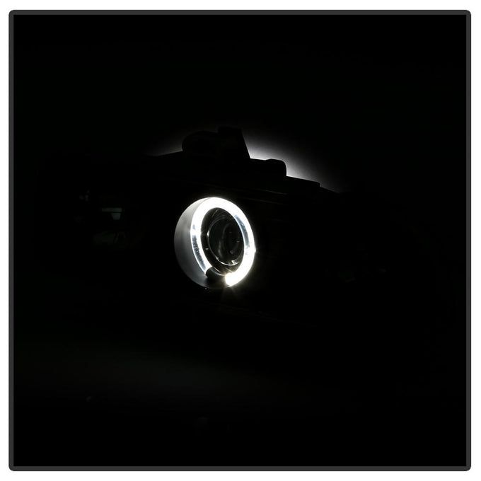 LED Halo Black Projector Headlights <br>98-05 Chevrolet Blazer 98-04 Chevrolet S10