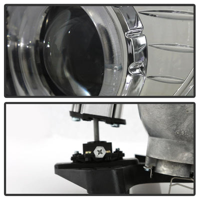 LED Halo Smoke Projector Headlights <br>98-05 Chevrolet Blazer 98-04 Chevrolet S10