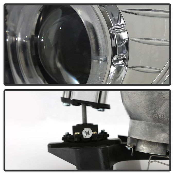 LED Halo Smoke Projector Headlights <br>98-05 Chevrolet Blazer 98-04 Chevrolet S10