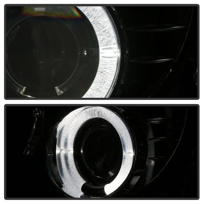 LED Halo Smoke Projector Headlights <br>98-05 Chevrolet Blazer 98-04 Chevrolet S10