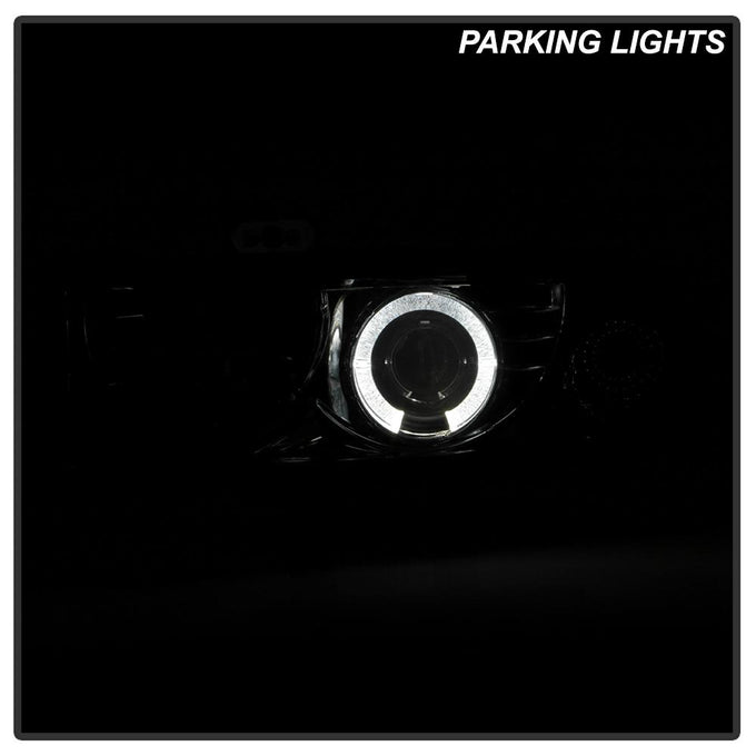 LED Halo Smoke Projector Headlights <br>98-05 Chevrolet Blazer 98-04 Chevrolet S10