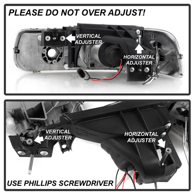 LED Halo Black Projector Headlights <br>99-02 Chevy Silverado, 00-06 Suburban 1500, 2500