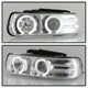 LED Halo Chrome Projector Headlights <br>99-02 Chevy Silverado, 00-06 Suburban 1500, 2500