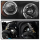 LED Halo Black Projector Headlights <br>01-03 Chrysler Sebring 01-06 Dodge Stratus