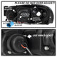 LED Halo Black Projector Headlights <br>01-03 Chrysler Sebring 01-06 Dodge Stratus